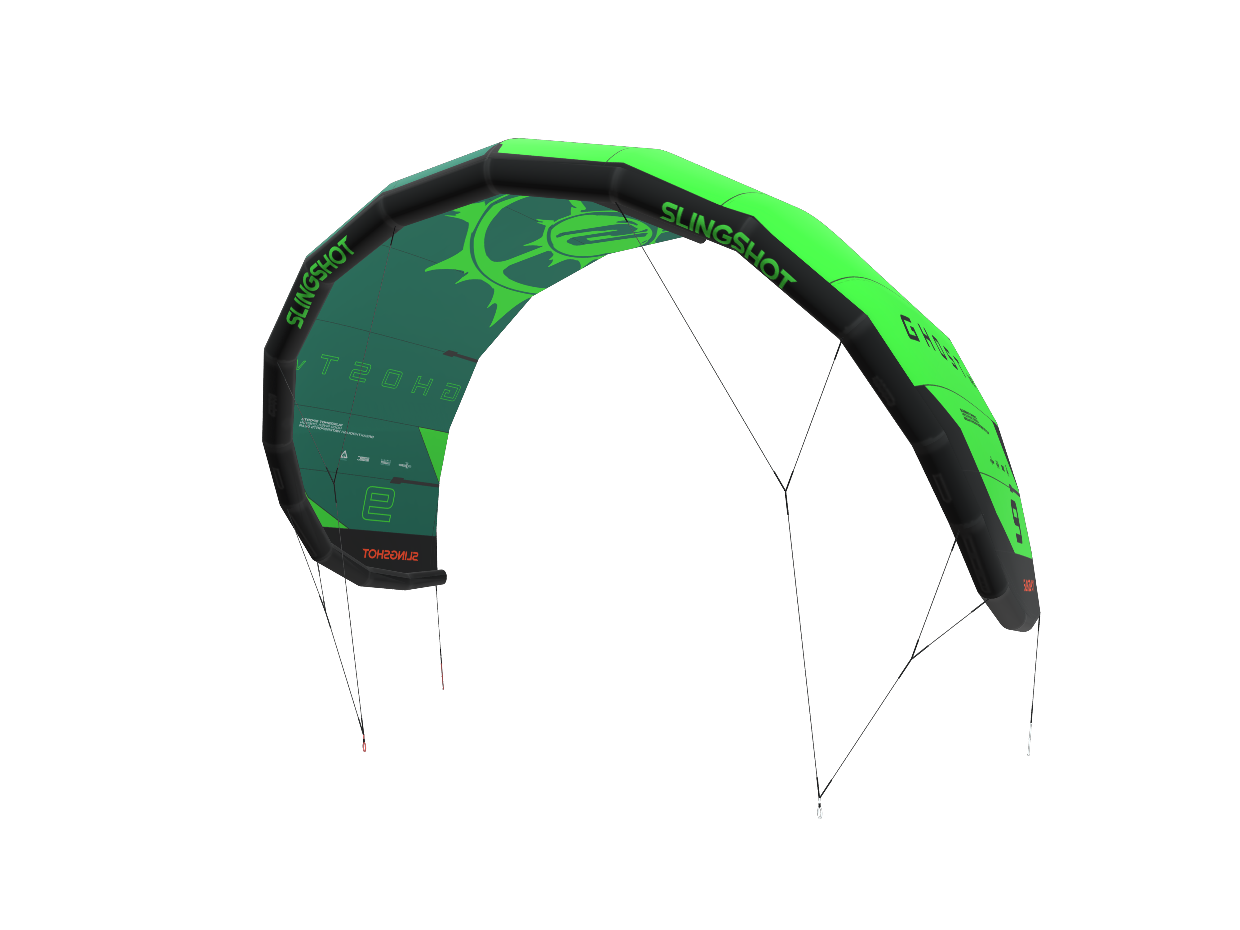 2023 Slingshot Ghost V2 Kite Green