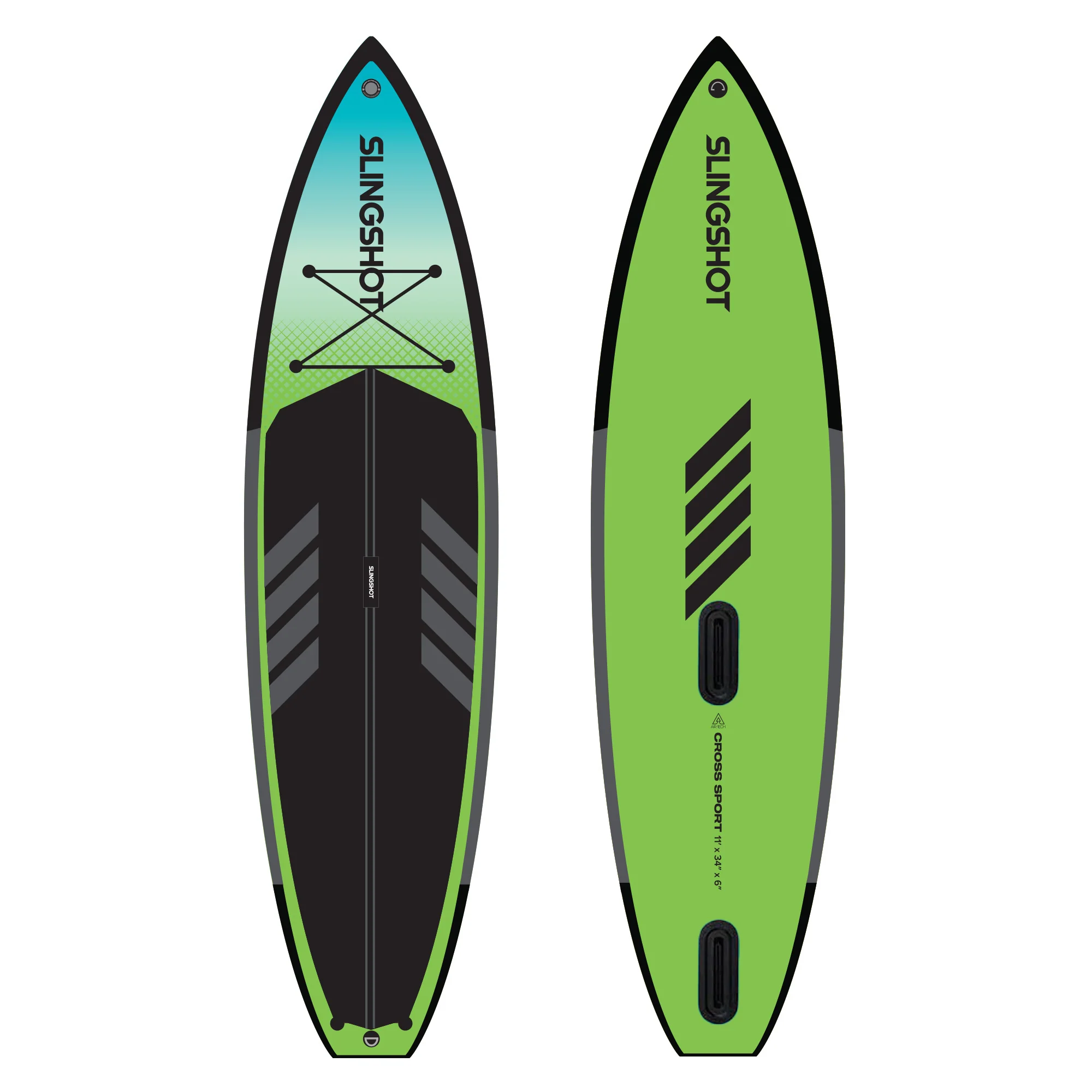 2026 Slingshot Cross Sport 11'0 Airtech V1 SUP (Green)